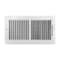 True Aire Tru Aire 6 in. H X 12 in. W 2-Way Powder Coat White Steel Wall/Ceiling Register C102M 12X06 - alternate 1